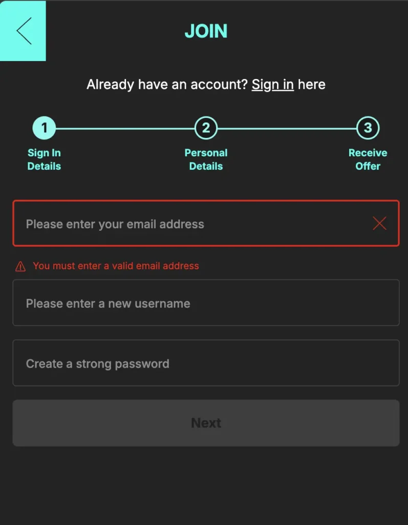 Spin and Win Registraiton